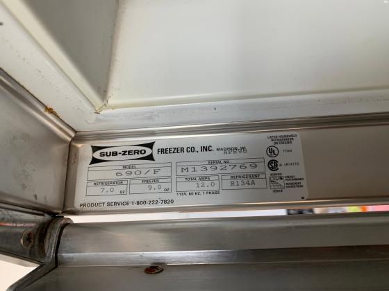 מקרר סאב זירו sub zero