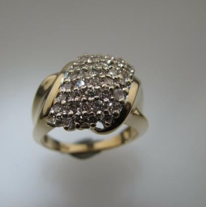 טבעת זהב 14K קראט יהלומים