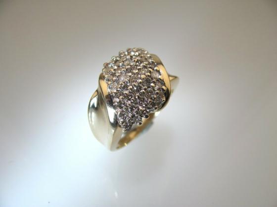 טבעת זהב 14K קראט יהלומים