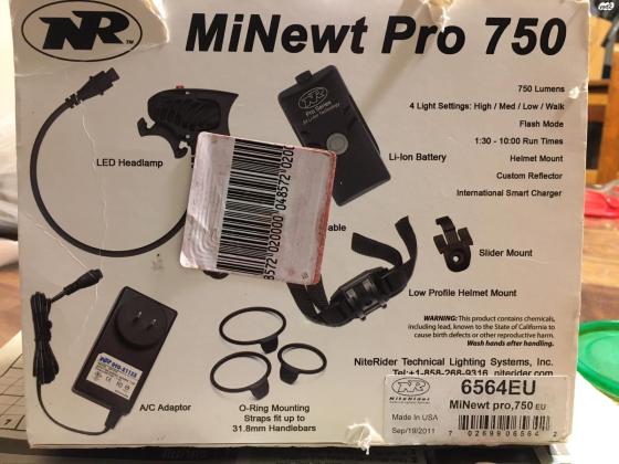 פנס לאופניים MiNewt Pro 750