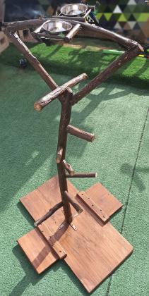 סטנד לתוכי מעץ אקליפטוס טבעי