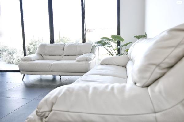 שתי ספות עור מחברת NATUZZI האיטלקית