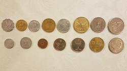 סט מטבעות ישראל משנות ה-70-80