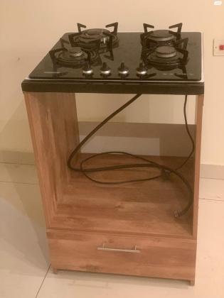 מעמד לכיריים ולתנור כולל מגירה