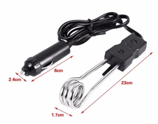 מזלג חשמלי לחימום מים/קפה בבית או ברכב