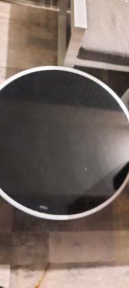 שולחן סלון עגול לבן אפוקסי