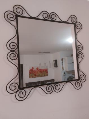 מראת גוף מסגרת מעץ טבעי