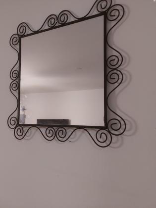 מראת גוף מסגרת מעץ טבעי