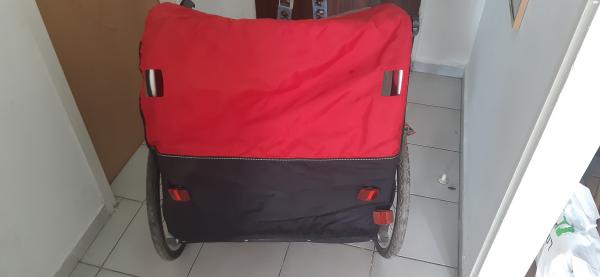 עגלה נגררת לאופניים חשמליים לשני