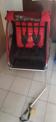 עגלה נגררת לאופניים חשמליים לשני