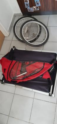 עגלה נגררת לאופניים חשמליים לשני