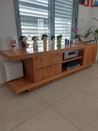 מזנון עץ אלון מלא של ביתילי