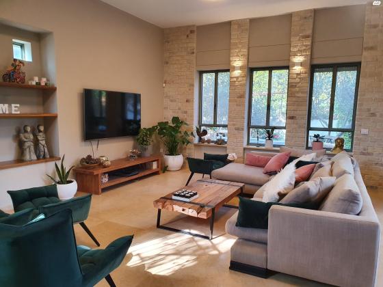 שולחן סלון מעץ טיק ממוחזר