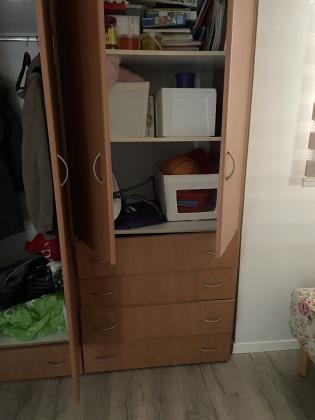 ארון בגדים חום, 4 דלתות