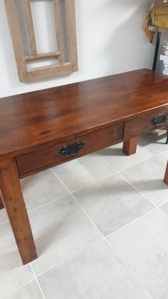 שולחן עץ מלא עבודת יד,