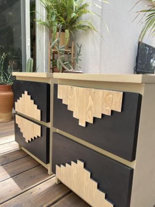 שידות איקאה משופצות ידנית וייחודיות