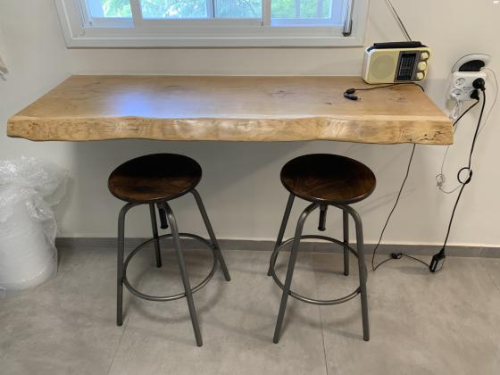 בר מעץ אלון מבוקע 1