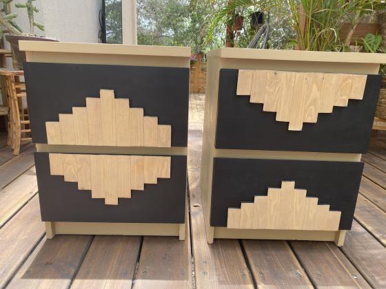 שידות איקאה משופצות ידנית וייחודיות