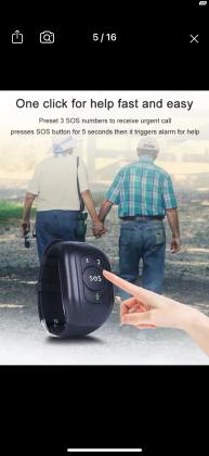 צמיד לחצן מצוקה עם טלפון