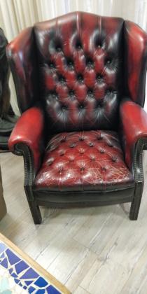 ספה דו +כורסה צ'סטרפילד עור