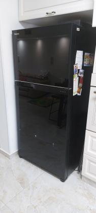 מקרר טושיבה מקפיא עליון זכוכית