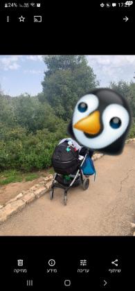 עגלת פג פרגו בוק פלוס בצבע ג'ינס כהה