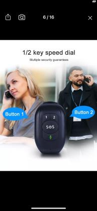 צמיד לחצן מצוקה עם טלפון