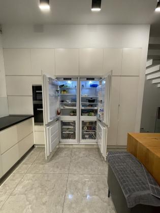 מטבח צבע בתנור לבן ,