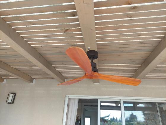 מאוורר תקרה לבחוץ בצבע חום