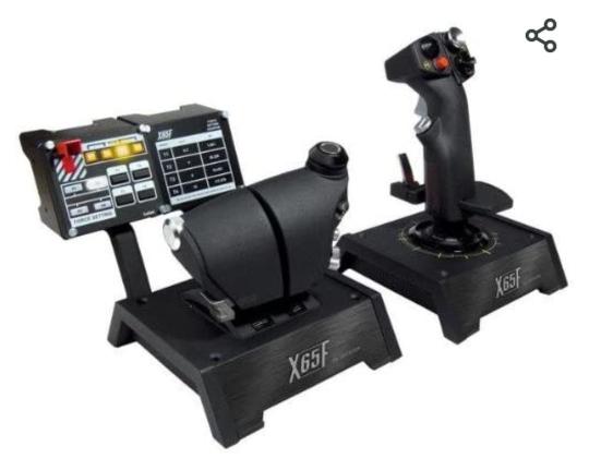 מוכר באנדל טיסה מטורףף:Logitech yoke