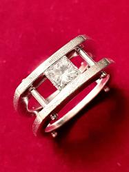 טבעת זהב 14 קראט יהלום פרינס 1