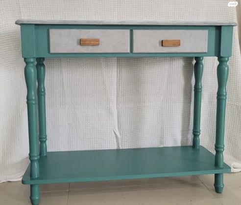 שידת כניסה בצבע טורקיז עמוק