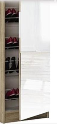 ארון נעליים, דלת מראה בגוון