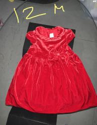 שמלה אדומה מקטיפה בצבע אדוםלגיל