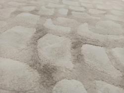 שטיח מעוצב בדוגמת חלוקי נחל