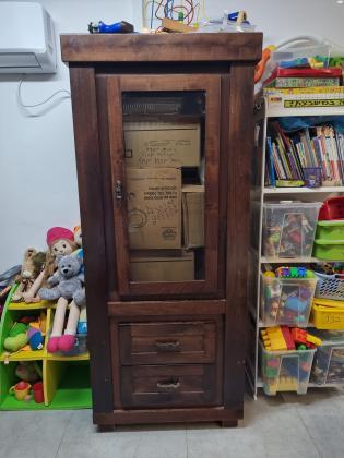 ספריית קודש מדף כפול עץ