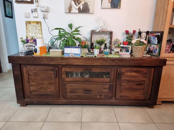 ספריית קודש מדף כפול עץ