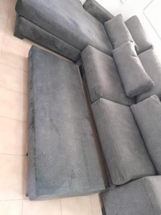 סלון פינתי 3+2 נפתח למיטה