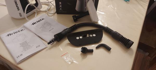 מכשיר קיטור חדש, היה בשימוש