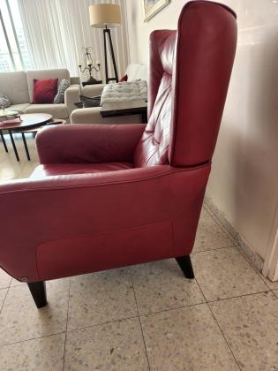 כורסת עור נטוצ'י במצב מצוין,שילמתי