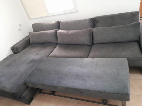 סלון פינתי 3+2 נפתח למיטה