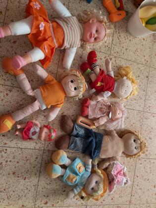 סוס על מקל עם גלגלים עשוי עץ לפעוטות