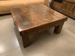 שולחן לסלון מעץ מלא,עם מגירה