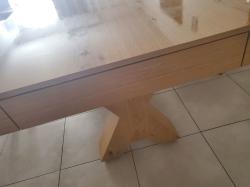 שולחן עץ אמיתי כמו חדש