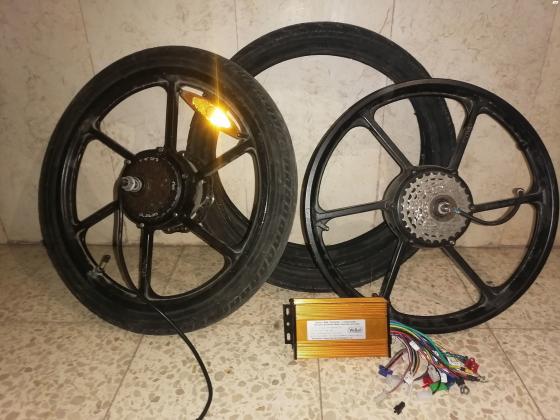 סט גלגלים לאופניים חשמליים נעשה