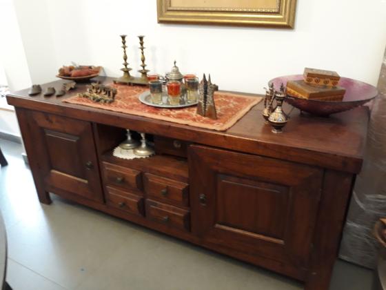 מזנון עץ בסגנון כפרי מחברת חותם