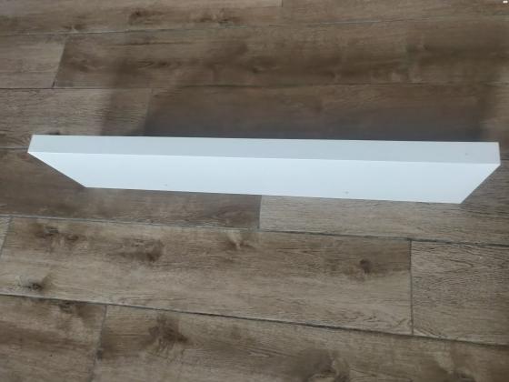מדף צף בצבע לבן 110/26