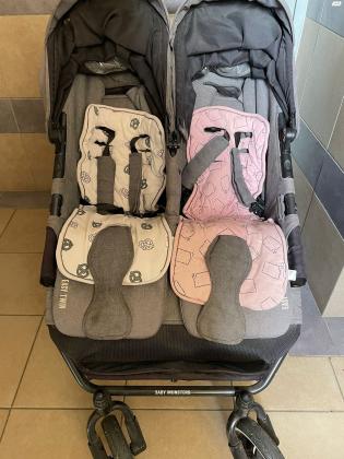 עגלת תאומים בייבי מונסטרס איזי טווין 3