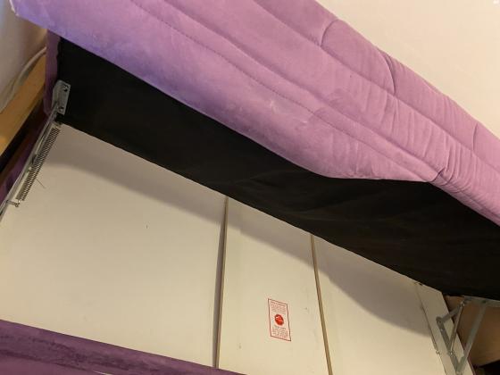 מיטת נוער בצבע ורוד, מצב