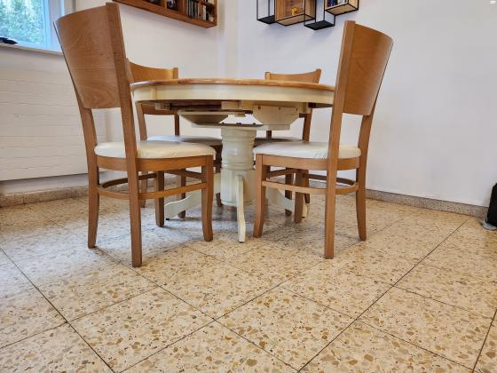פינת אוכל עגולה, קוטר 120